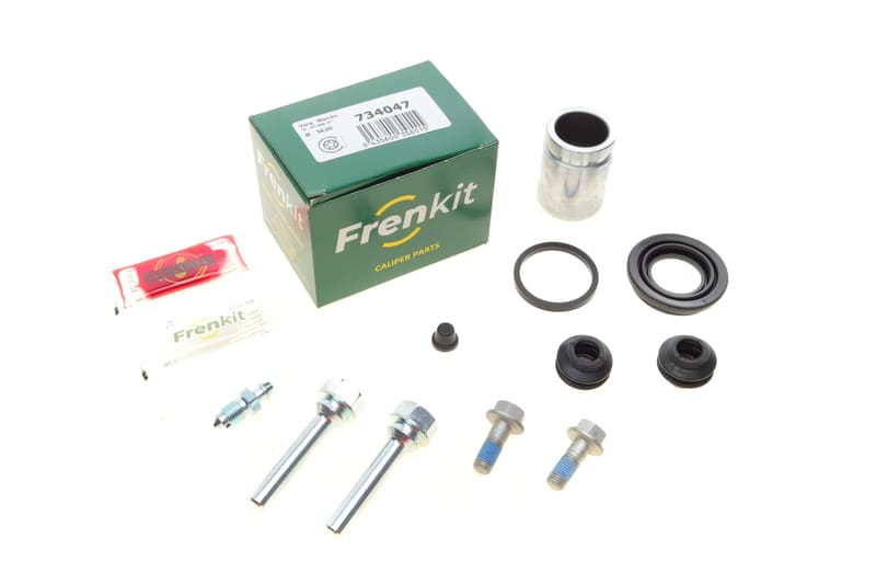 Ремкомплект супорта (заднього) Kia Soul 09- (d=34mm) (+поршень/направляюча) (Mando) FRENKIT