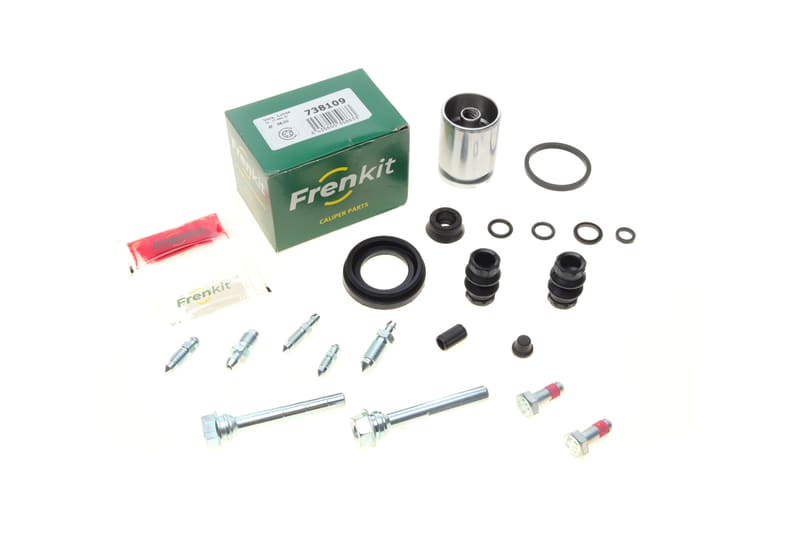 Ремкомплект супорта (заднього) VW Caddy 03- (d=38mm) (Lucas) (+поршень/направляюча) FRENKIT