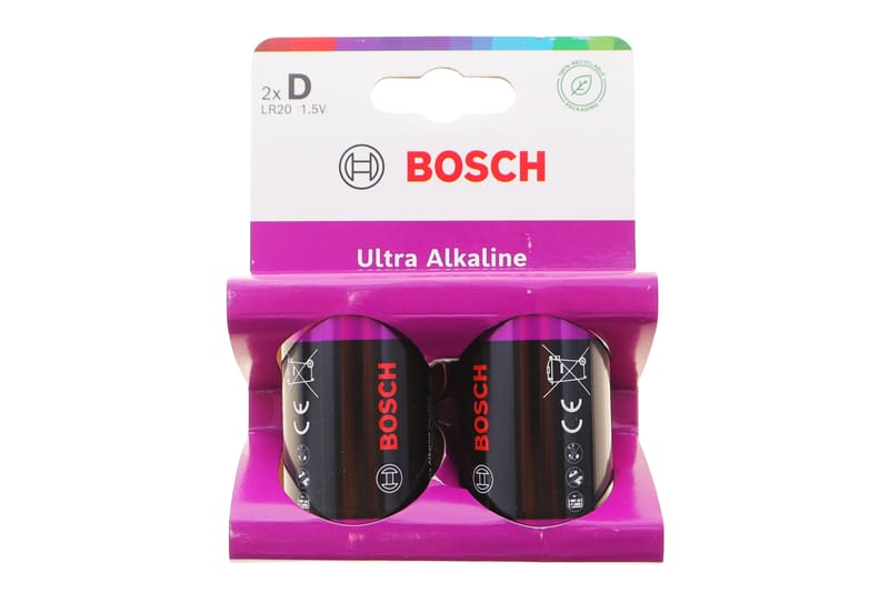 Батарейки Bosch Ultra Alkaline D (LR20) (1.5V) LR20UA2B/00 (к-кт 2шт) BOSCH