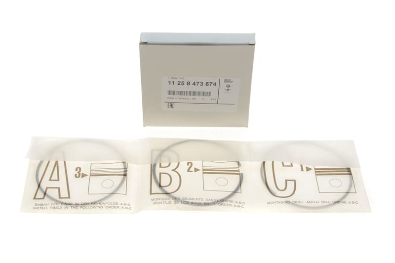 Кільця поршневі BMW 1/2/3/4/5/6/7/X1/X2/X3/X4/X5 B47 (84.00mm/STD) 11- BMW