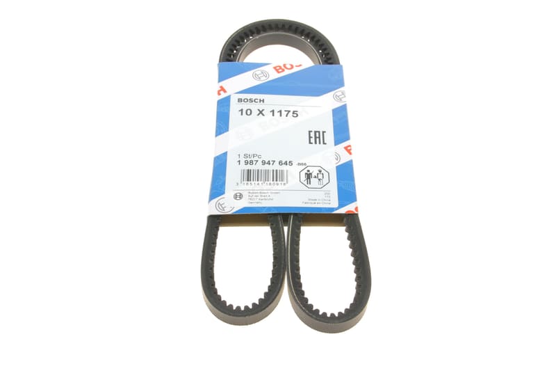 Ремінь генератора Ford Transit 2.4D 77-85/VW T3 1.6-2.0 76-86 (10x1175) BOSCH