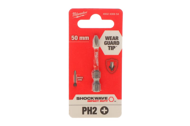 Біта SHOCKWAVE 1/4" PH/PH2 x 50mm MILWAUKEE