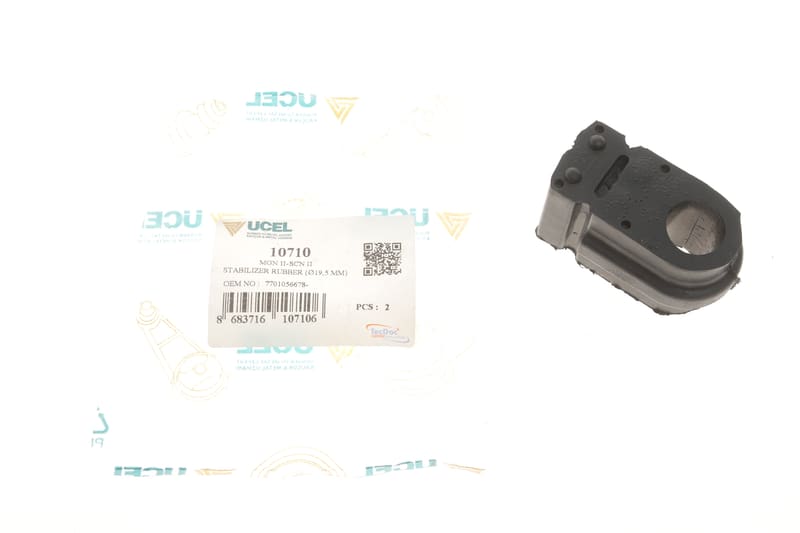 Втулка стабілізатора (переднього) Renault Megane II (d=19.5mm) UCEL