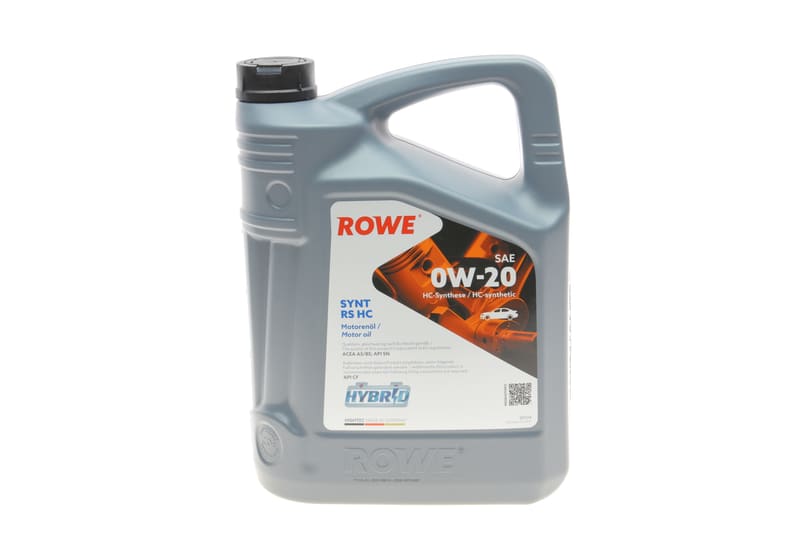 Масло 0W20 HIGHTEC SYNT RS HC (5L) (ACEA A5/B5) (API SN/API CF) ROWE