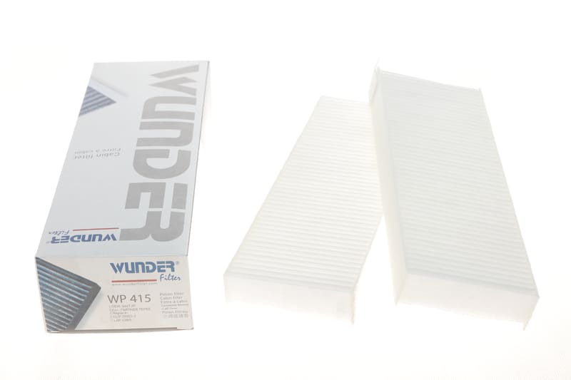 Фільтр салону Citroen Berlingo/Peugeot Partner 08- (к-кт 2шт.) WUNDER FILTER