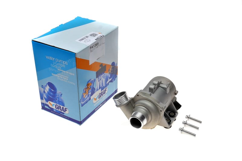 (заміна на PAE1369) Помпа води BMW 1/3/5/6/7/X1/X3/Z4 2.5/3.0 N51/N52/N53 03-13 (8 лоп) (electric) GRAF