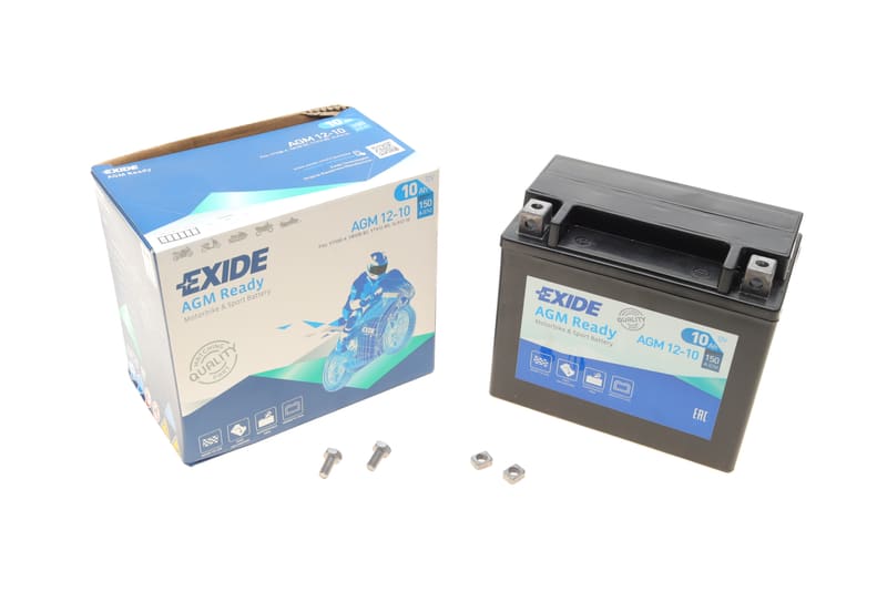 Акумуляторная батарея 10Ah/150A (150x87x130/+L/B0) (AGM) (мото) EXIDE