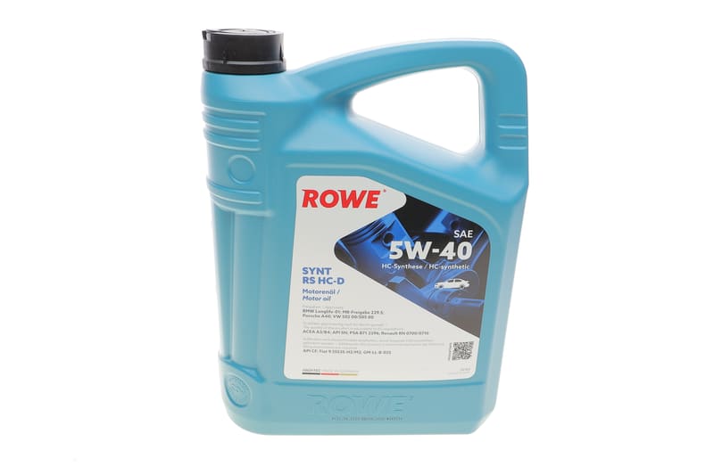 Олива 5W40 HIGHTEC SYNT RS HC-D (4L) (BMW LL-01/MB 229.5/Porsche A40/VW 502 00/505 00) ROWE