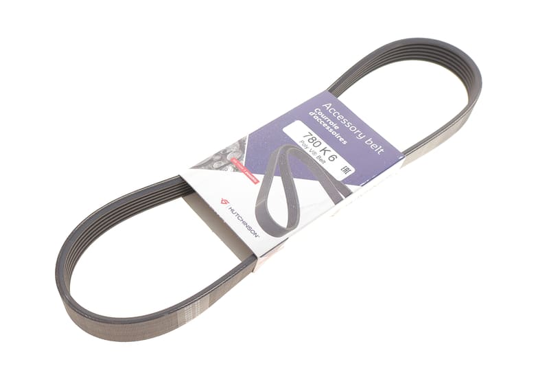 Ремінь генератора Citroen C4/Peugeot 307 1.6HDi 04- (6PK780) HUTCHINSON