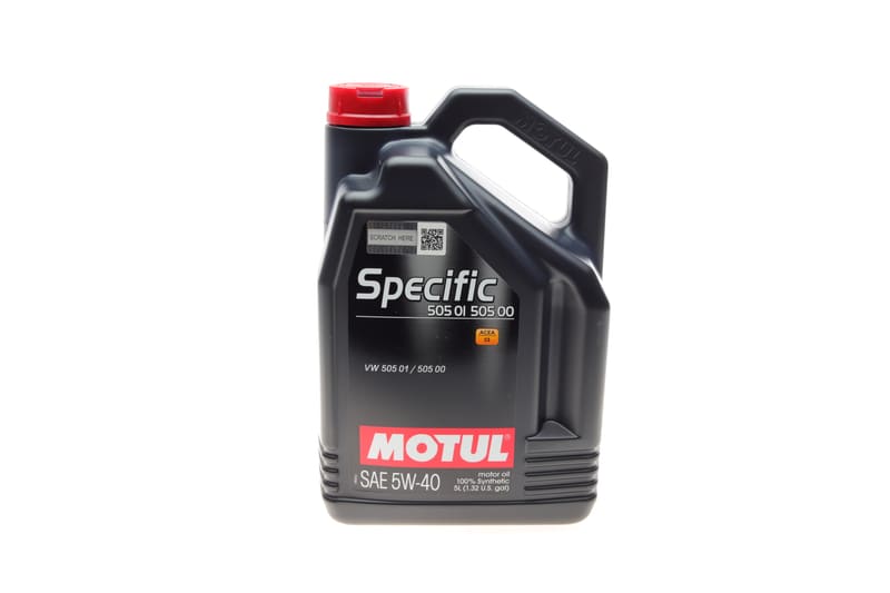Масло 5W40 Specific 505.01 505.00 (5L) (VW 505.01/505.00) (101575) снят с произв/замена на 843451 MOTUL