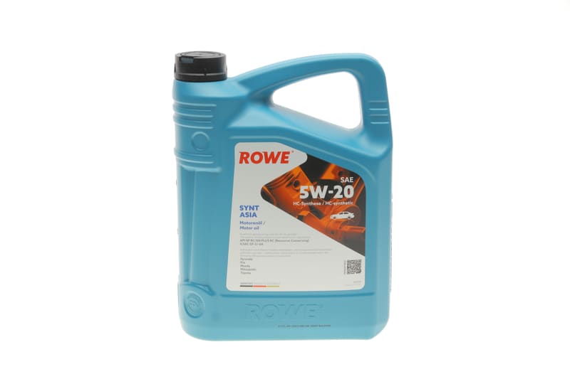 Масло 5W20 HIGHTEC SYNT ASIA (4L) (Hyundai/Kia/Mazda/Toyota) (API SP RC/SN PLUS RC) (ILSAC GF-5/-6A) ROWE