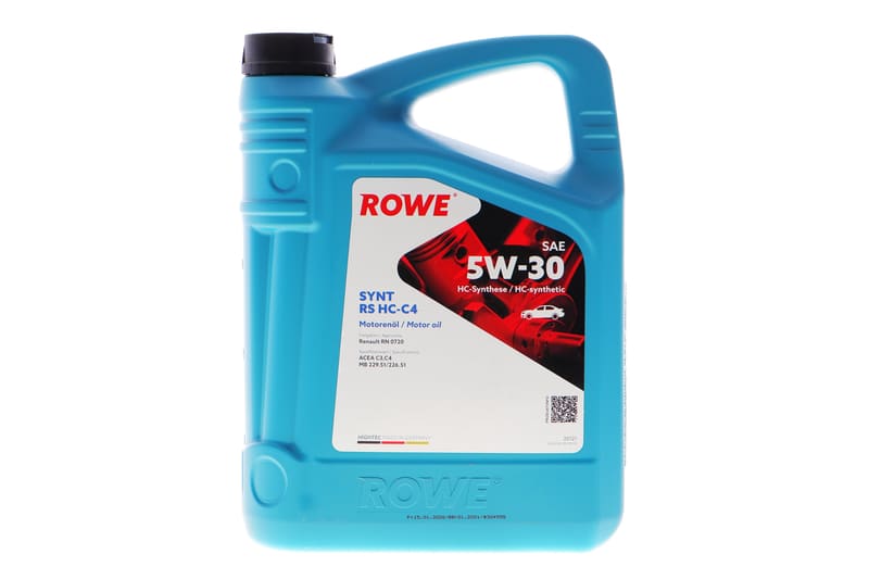 Олива 5W30 HIGHTEC SYNT RS HC-C4 (4L) (RN 0720/MB 229.51/MB 226.51) (ACEA C3,C4) ROWE