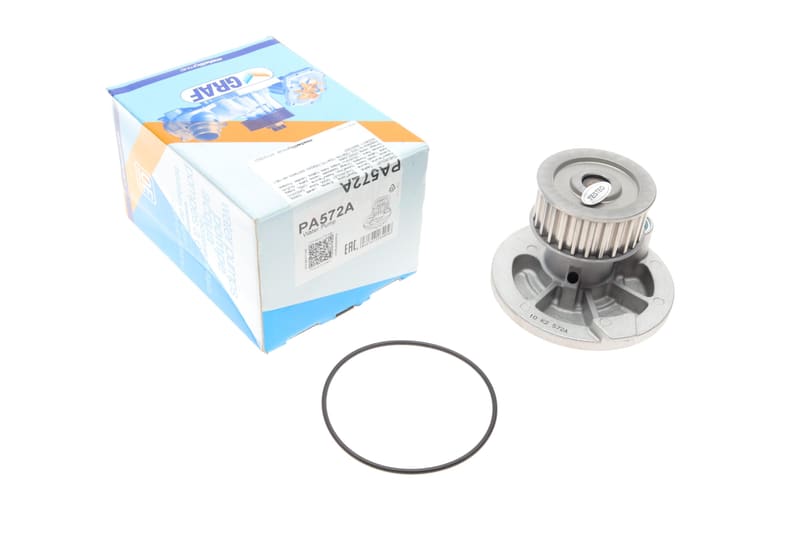 Помпа води Opel Astra F/G/H/Omega B/Vectra A/B/Zafira A/B 1.8i/2.0i/2.2i/2.4 94- (25z) (R/B) (8 лоп) GRAF