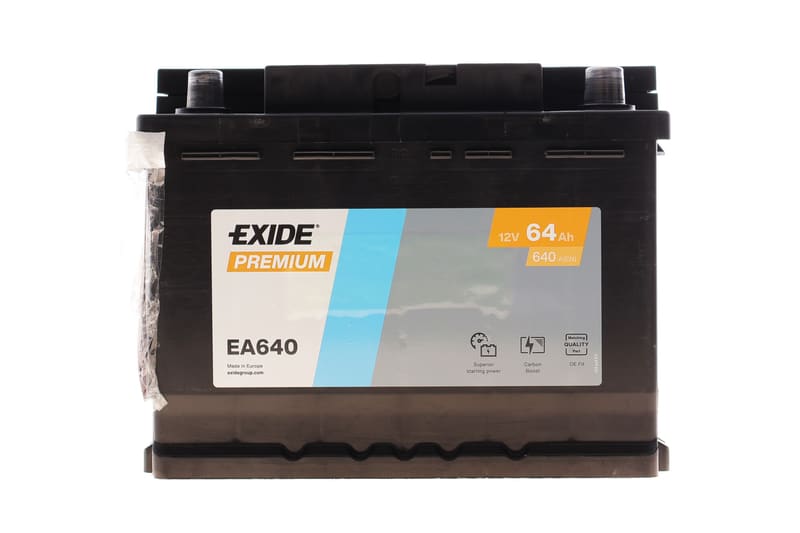 Аккумуляторная батарея 64Ah/640A (242x175x190/+R/B13) Premium EXIDE