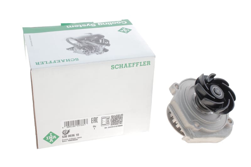 Помпа води Fiat Palio 1.2 96-/Panda 0.8-1.1 86-04/Punto 1.1-1.2 93-00/Tipo 1.1 86-93 INA