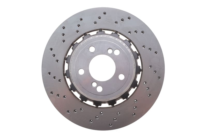 Диск гальмівний (задній) BMW M3 (F30/F80)/M4 (F82/F83) 14-20 (370x24) (L) (з покрит.) (вентил.) (з отворами) SHW PERFORMANCE