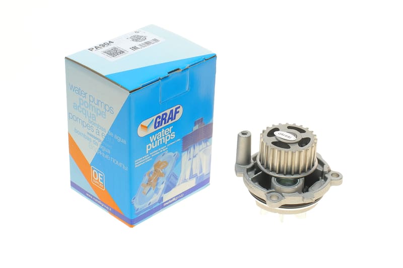 Помпа воды Audi/Seat/Skoda Octavia/VW Caddy/Golf/Passat 1.6/E-Power/1.8/2.0/FSI 96- (23z)(R/B)(7лоп) GRAF