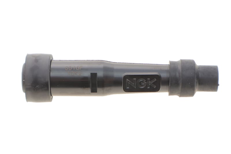 Наконечник свічки запалювання (чорний) (180°/10/12mm) (SD10F) NGK