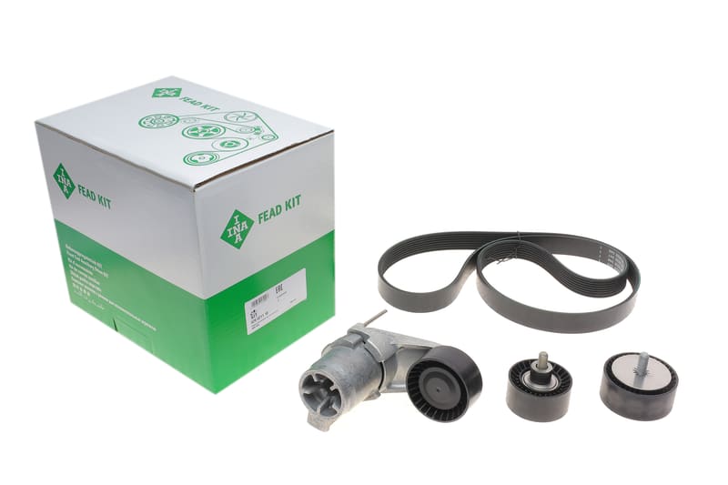 Комплект ременя генератора BMW 5 (F10)/X5 (F15/F85) 3.5i/4.0i 09-, (8PK 1478), N55B30 INA