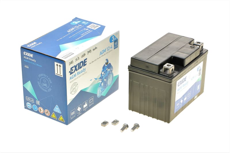 Акумуляторна батарея 3Ah/50A (113x70x85/+R/B0) (AGM) (мото) EXIDE