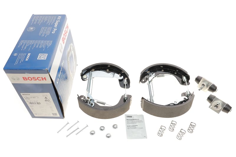 Колодки гальмівні (задні) Daewoo Lanos 97-/Opel Astra F/G/Vectra A (барабанні) (200x45)(+циліндри) BOSCH