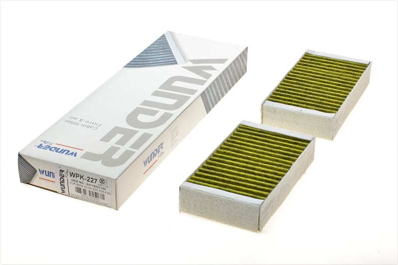 Фильтр салона BMW X3 (F25)/X4 (F26) 2.0/3.0D 10-18 (угольный) WUNDER FILTER