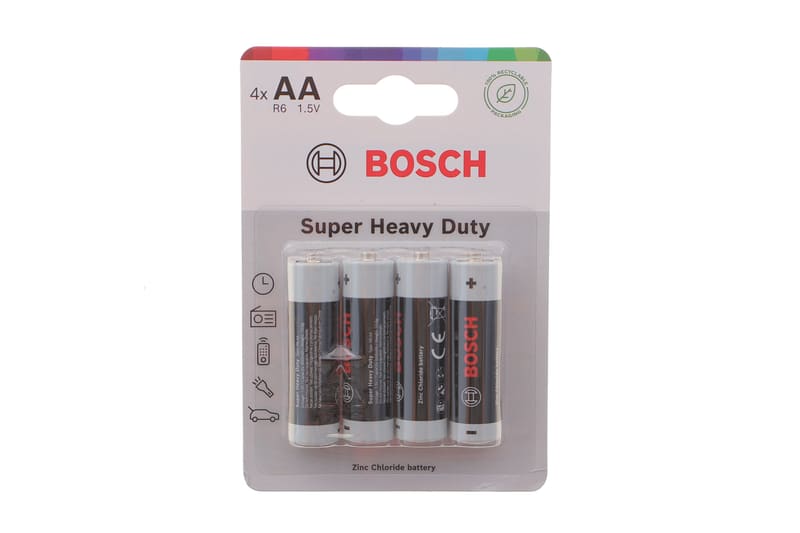 (к-кт 4шт) Батарейки Bosch Super Heavy Duty AA (R6) 1.5V / R6SHD4B/00 BOSCH
