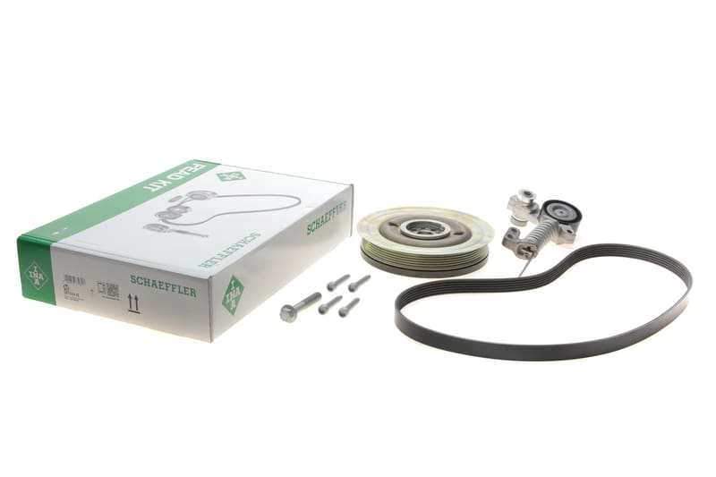 Комплект ремня генератора Volvo S60/S80/S90/V40/V60/V70/V90/XC40/XC60/XC70/XC90 13- (6PK1180) INA