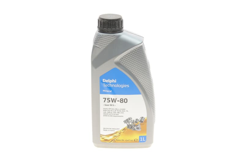 Олива 75W80 Delphi Gear Oil 5 (1L) (GL5/MIL-L-2105D/MAN 342 M-2/Volvo 1273.10) DELPHI