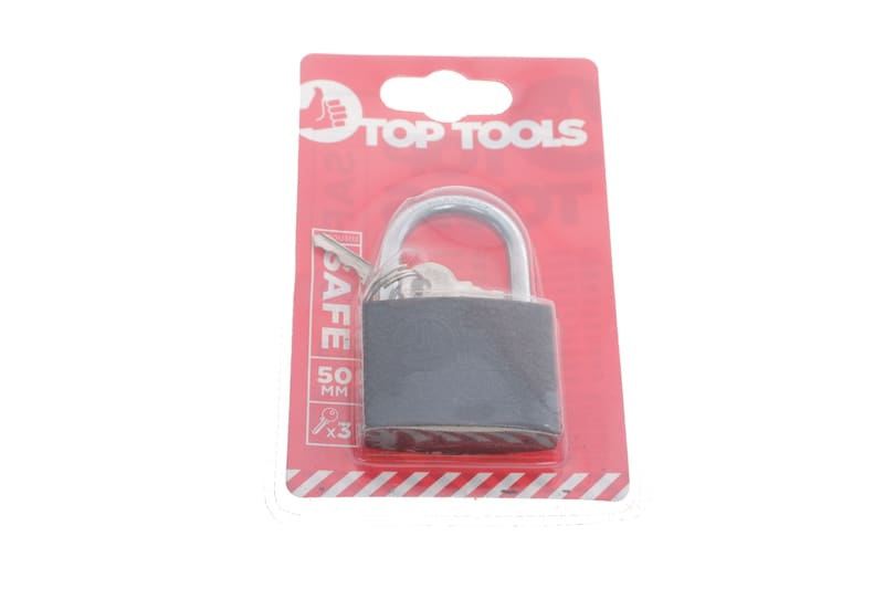 Замок навісний (50mm) (3 ключа в к-кт) TOP TOOLS