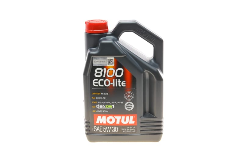 Олива 5W30 ECO-lite 8100 (4L) (GM-dexos1 GEN3/FORD M2C 929-A/M2C 946-A ) (108213/104988) MOTUL