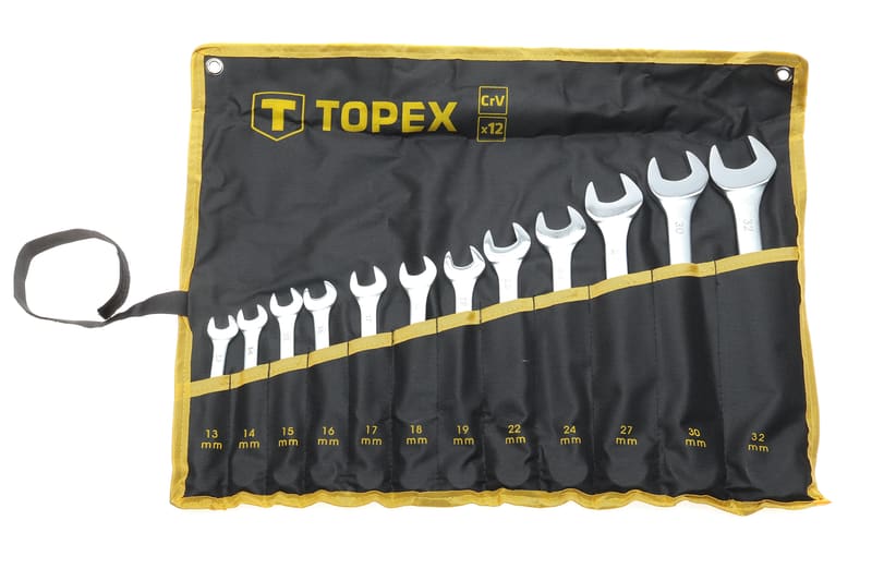 Набір ключів ріжково-накидних 13-32 мм 12 од. TOPEX