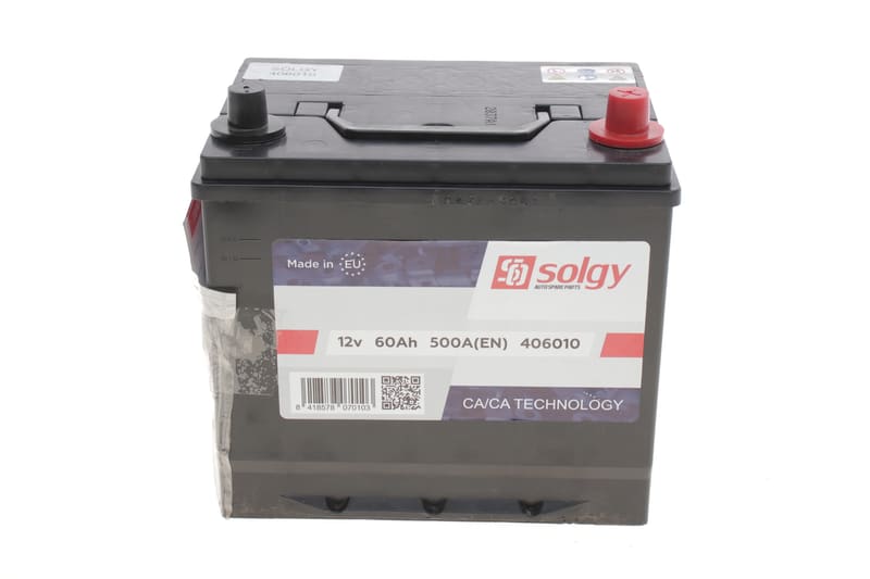 Аккумуляторная батарея 60Ah/500A (230x172x222/+R) Азия SOLGY