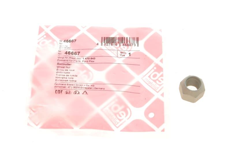 Гайка колісна Ford Transit 91- (M12x1.5) FEBI BILSTEIN