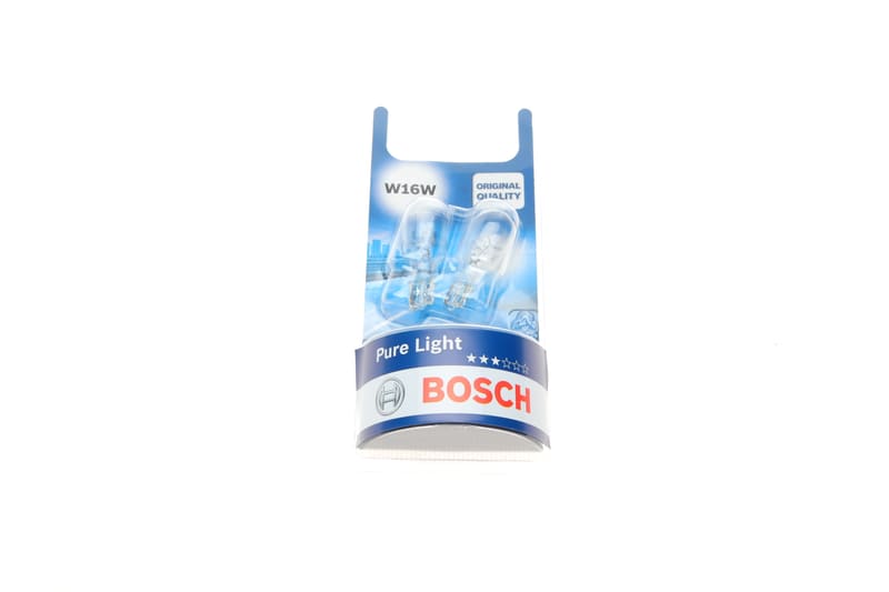 Автолампа W16W 12V 16W W2.1x9.5d (без цоколя) (К-кт 2 шт.) (BL) BOSCH