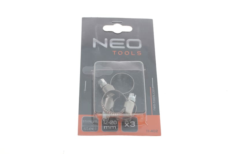 Хомут червячный Ø12-20x9 мм 3 ед. NEO TOOLS