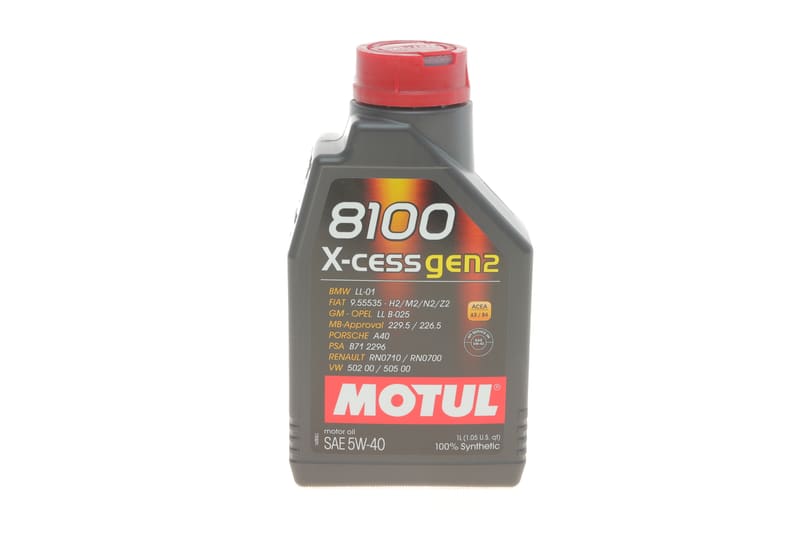 Масло 5W40 X-cess 8100 gen2 (1L) (VW 502 00/505 00/MB 229.5/LL-01/RN0710-0700/B71 2296) (109774) MOTUL