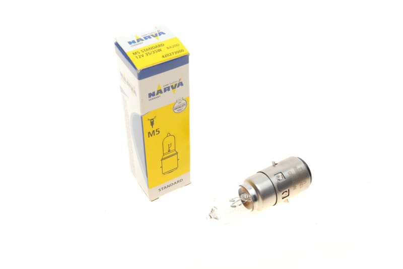 Автолампа M5 12V 35/35W BA20d Standard (Moto) NARVA