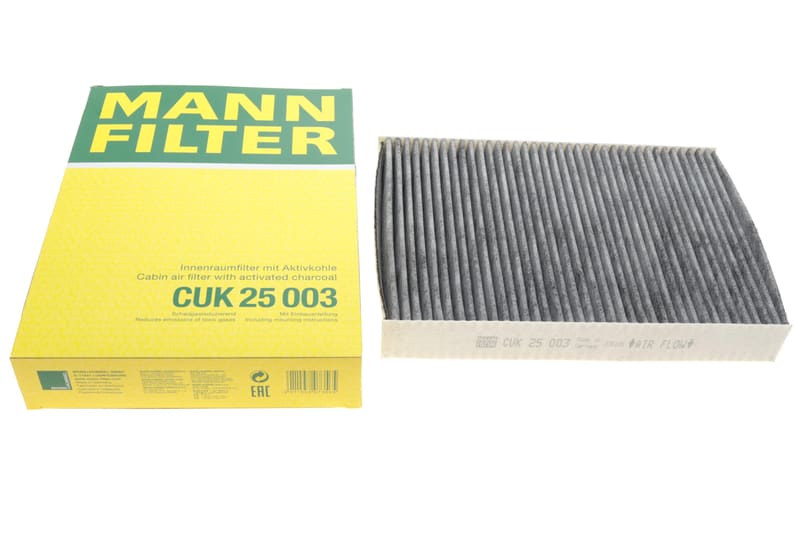 Фільтр салону Nissan Qashqai II/Renault Espace V/Kadjar/Megane IV/Talisman 1.2-1.6D 13- (вугільний) MANN-FILTER