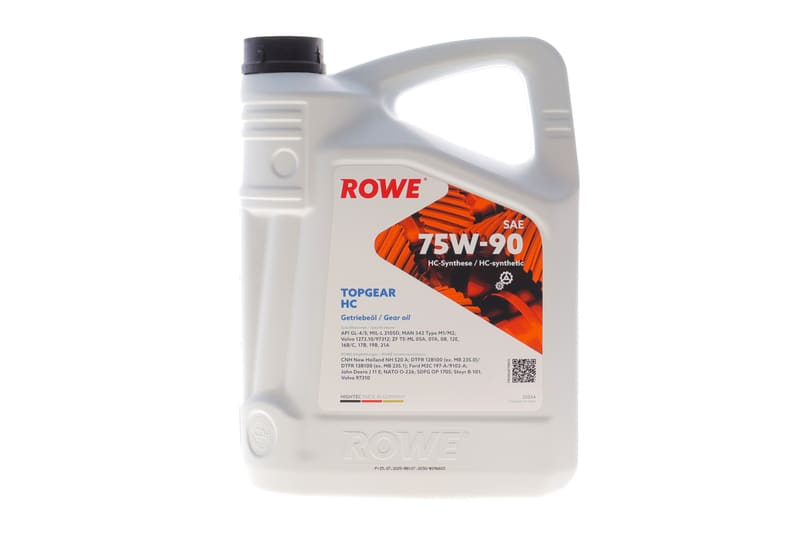 Масло 75W90 HIGHTEC TOPGEAR HС (5L) (MIL-L 2105D) (API GL-4/GL-5) ROWE