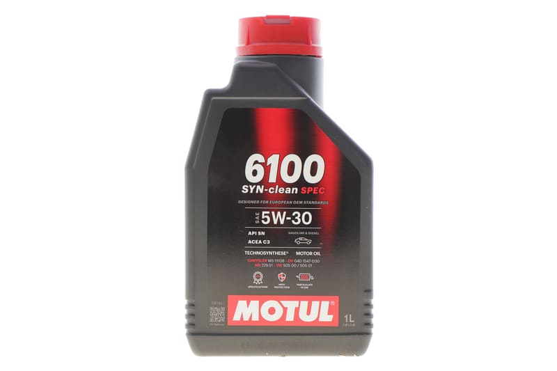 Масло 5W30 6100 Syn-clean Spec (1L) (CHRYSLER MS-11106/MB 229.51/VW 505 00/505 01) (113153) MOTUL