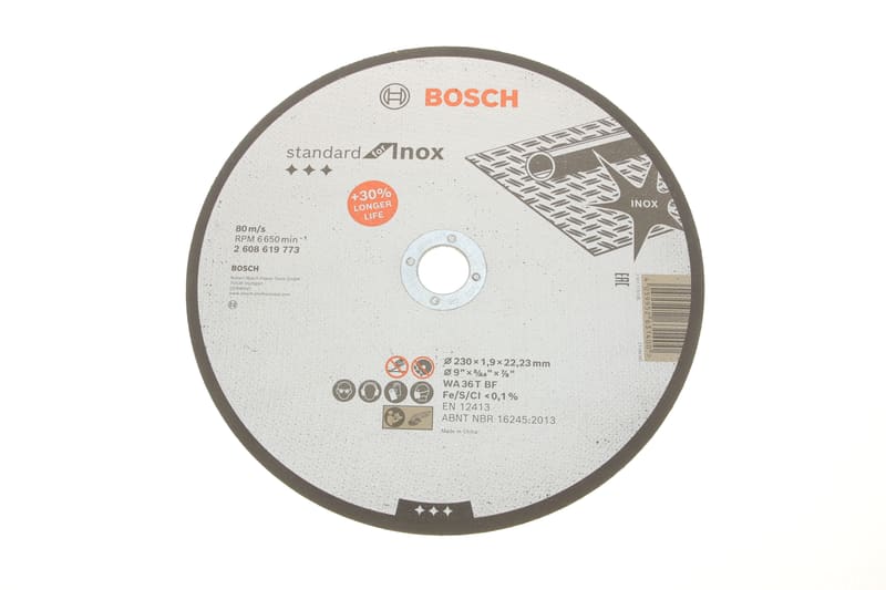 Круг відрізний 230x1,9x22,23 мм Standart for Inox BOSCH