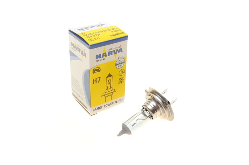 Автолампа H7 12V 55W PX26d Range Power Blue+ (3700K) NARVA