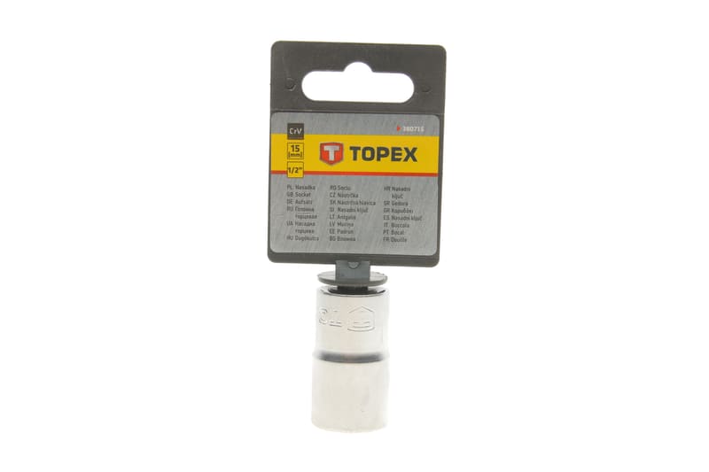 Головка торцева 1/2" 15 мм (0.103 кг) TOPEX
