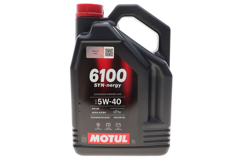 Олива 5W40 Syn-nergy 6100 (5L) (API SP) (ACEA A3/B4) (112963) MOTUL
