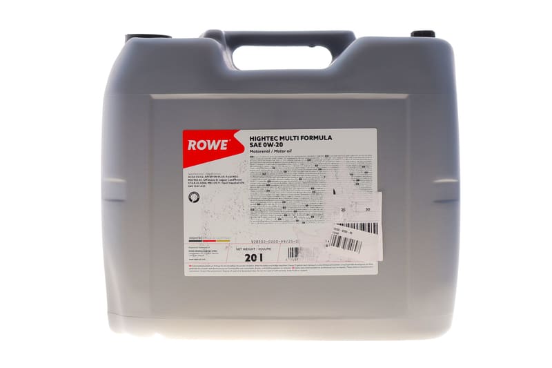 Масло 0W20 HIGHTEC MULTI FORMULA (20L) (MB 229.71/GM dexos D) (ACEA C5/C6) (API SP/SN PLUS) ROWE
