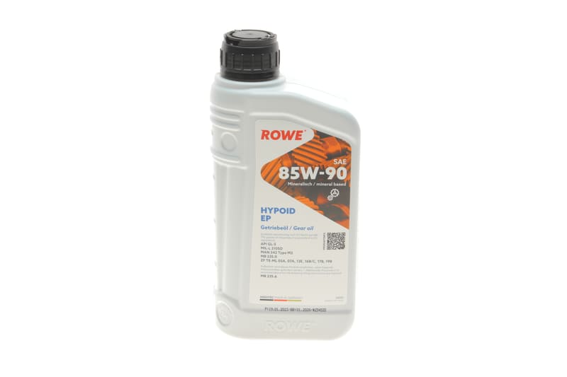 Олива 85W90 HIGHTEC HYPOID EP (1L) (MB 235.6/ MB 235.0/ZF TE-ML/API GL-5) (коричневий) ROWE