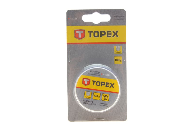 Припій олов'яний (d=0.7mm) (100g) TOPEX