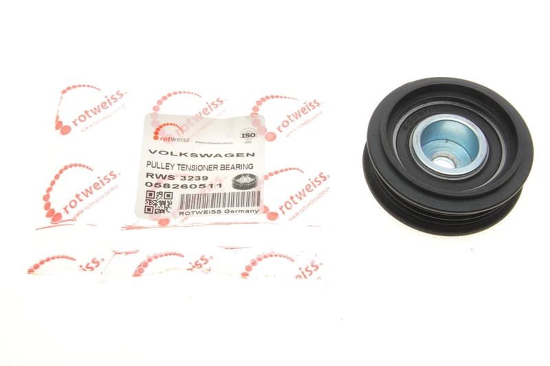 Ролик генератора Audi A4/A6/VW Passat 96-05 (натяжний) (60x15x10) ROTWEISS