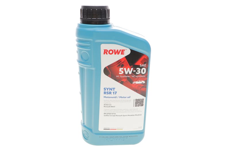 Олива 5W30 HIGHTEC SYNT RSR 17 (1L) (MB 226.52/RN17/RN 0700/0710RN17) (ACEA C3) ROWE